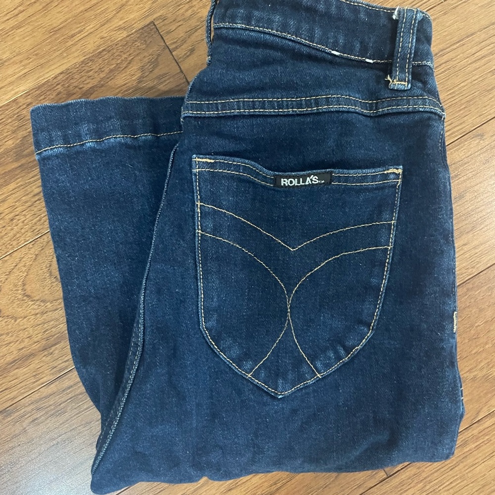 Rolla’s flare jeans.
